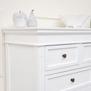 Large White 7 Drawer Chest of Drawers - Daventry White Range