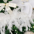 Large White Feather Boa Christmas Garland - 182cm