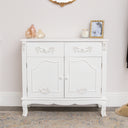 Large White Sideboard Cupboard - Pays Blanc Range
