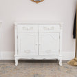 Large White Sideboard Cupboard - Pays Blanc Range