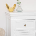Large White Wooden Sideboard Cabinet - Daventry White Range