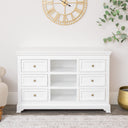 Large White Wooden Sideboard Cabinet - Daventry White Range