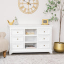 Large White Wooden Sideboard Cabinet - Daventry White Range