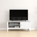 Large White Wooden Tv Cabinet - Hales White Range