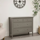 Large Wooden 4 Drawer Chest Of Drawers