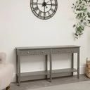 Large Wooden 4 Drawer Console Table/Sideboard