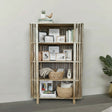 Large Wooden Display Shelf Unit / Bookcase 180cm