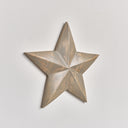 Large Wooden Taupe Wall Star Decoration
