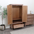 Large Solid Wood Wardrobe - Hessian Range