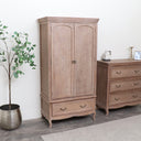 Large Solid Wood Wardrobe - Hessian Range - Seconds Item