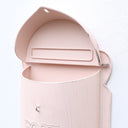 Wall Mounted Metal Light Pink Post Box