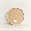 Light Pink Scallop Framed Round Mirror - 50cm x 50cm