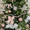 Lilac Purple Wooden Beaded Ball Garland Christmas Decoration - 150cm