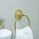 Luxe Gold Ring Towel Holder