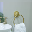 Luxe Gold Ring Towel Holder