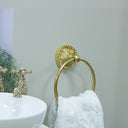 Luxe Gold Ring Towel Holder