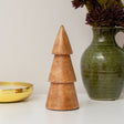 Mango Wood Christmas Tree Ornament Decoration - 19cm