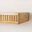 Mango Wood Fluted Wooden Wall Shelf - 70cm