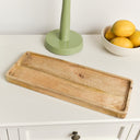 Mango Wood Rectangular Decorative Tray - 34.5cm