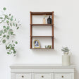 Brown Wooden Bobble Framed 3 Tier Shelf