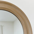 Round Mocha Brown Wall Mirror 65cm x 65cm