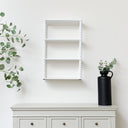 White Wooden Bobble Framed 3 Tier Shelf