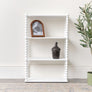 White Wooden Bobble Framed 3 Tier Shelf