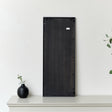 Large Matt Black Window Wall Mirror 94cm x 38cm