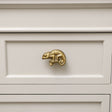 Antique Gold Chameleon Drawer Knob