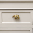 Antique Gold Chameleon Drawer Knob