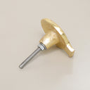 Gold Scallop Sea Shell Drawer Knob