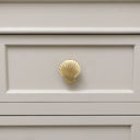 Gold Scallop Sea Shell Drawer Knob