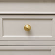 Round Shiny Gold Swirl Detailed Drawer Knob