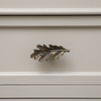 Rustic Oak Leaf Drawer Knob