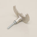 Shiny Silver Moon Drawer Knob