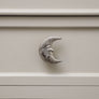 Shiny Silver Moon Drawer Knob