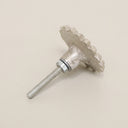 Shiny Silver Sunflower Drawer Knob