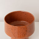 Medium Orange Rust Speckled Iron Planter Pot - 18cm x 16cm