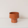 Medium Orange Rust Speckled Iron Planter Pot - 18cm x 16cm