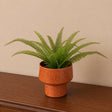 Medium Orange Rust Speckled Metal Planter Pot - 18cm x 16cm