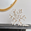 Medium Rustic Wooden Snowflake Ornament - 19.5cm