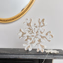 Medium Rustic Wooden Snowflake Ornament - 19.5cm