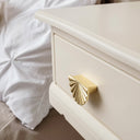 Metal Gold Scalloped Fan Drawer Handles