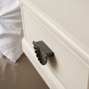 Metal Pewter Scalloped Fan Drawer Handle