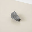 Metal Pewter Scalloped Fan Drawer Handle