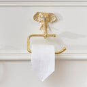 Metallic Gold Elephant Toilet Roll Holder