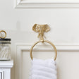 Metallic Gold Elephant Towel Ring