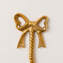 Metallic Gold Metal Bow Toilet Roll Holder