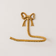Metallic Gold Metal Bow Toilet Roll Holder