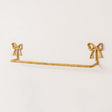 Metallic Gold Metal Bow Towel Rail